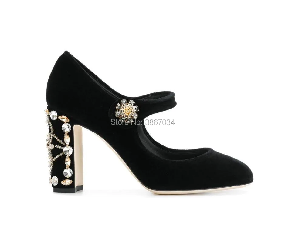 Туфли SHOOEGLE бордовые зеленые черные бархатные туфли лодочки Мэри Джейн с