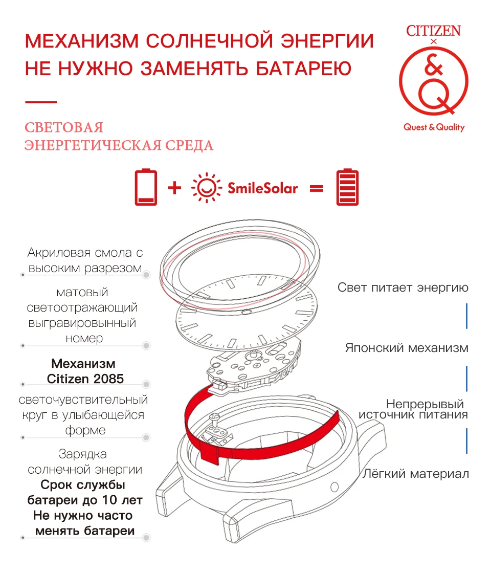 Citizen Q&Q часы для мужчин набор Топ люксовый бренд водонепроницаемые спортивные Кварцевые солнечные мужские часы унисекс Relogio Masculino reloj hombre erkek kol saati 0J003Y