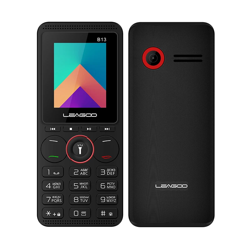Official Standard LEAGOO B13 телефон с функцией телефона 1,77 ''32 MB+ 32MB старшие дети мини телефон клавиатура с русским шрифтом 2G GSM кнопочный Ключ мобильного телефона - Цвет: Official Standard