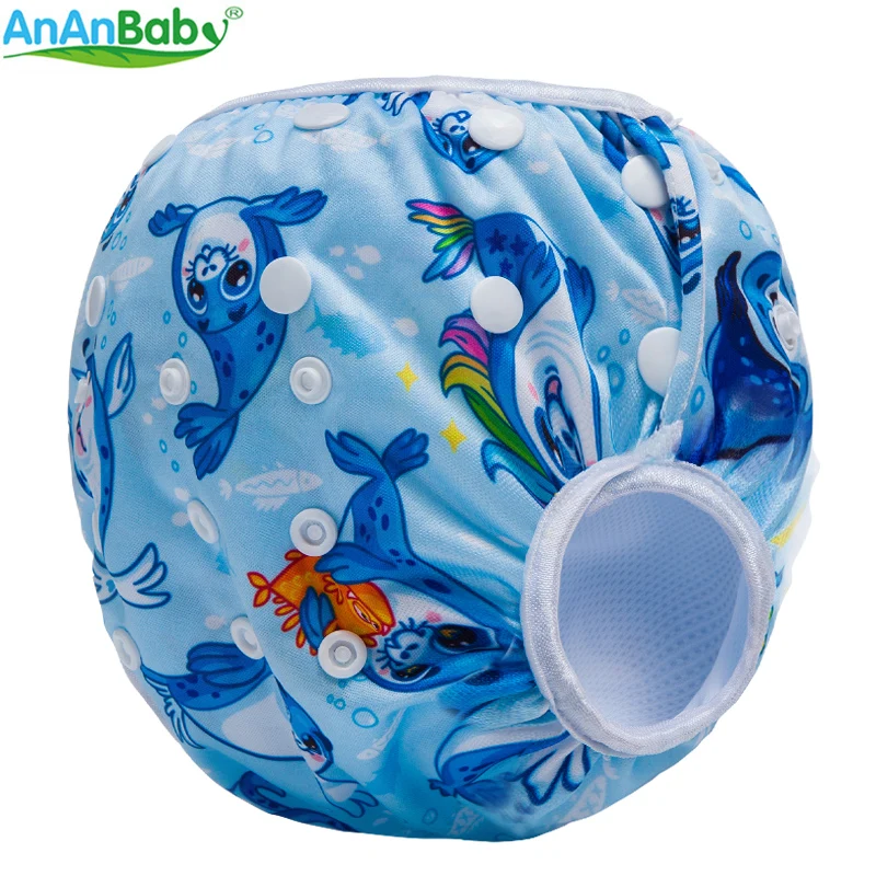 2018 Ananbaby детские подгузники для плавания многоразовый Регулируемый купальник
