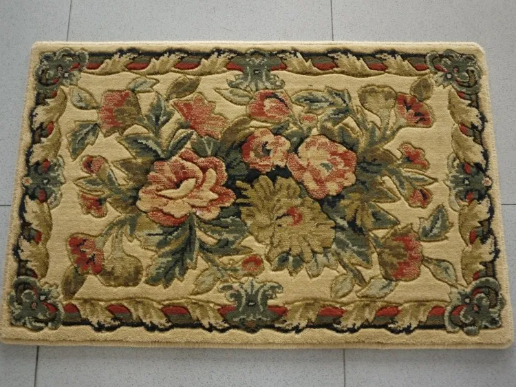 Деревянный коврик из чистой шерсти нескользящий для ванной импортный Входные