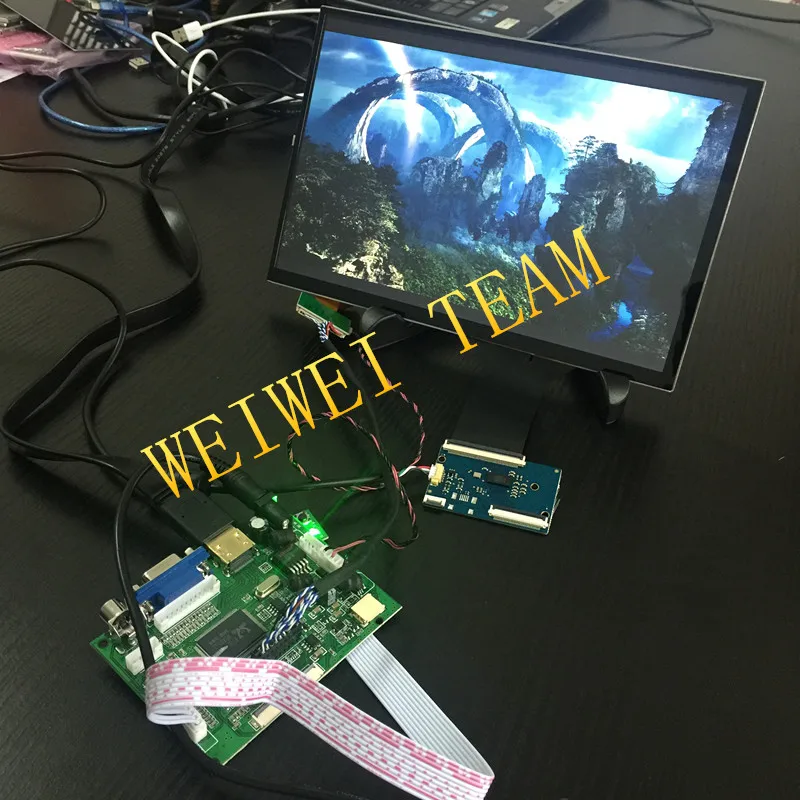 10,1 дюймов 1280*800 Емкостный сенсорный экран для Raspberry Pi 3 ips ЖК-модуль монитор дисплей Поддержка автомобиля HDMI USB VGA 2AV