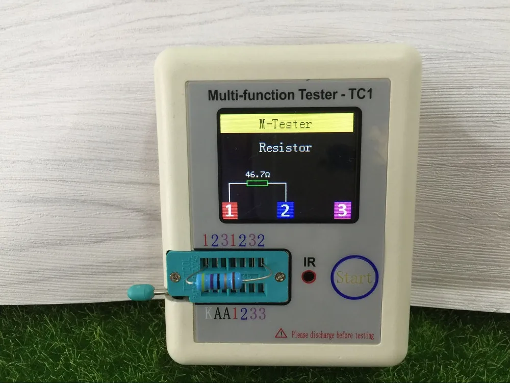 Транзистор тестер TFT Диод Триод измеритель емкости LCR ESR NPN PNP MOSFET