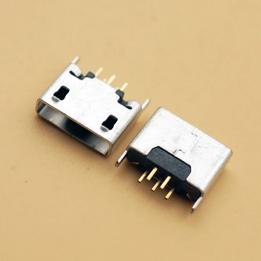 Smonisia 1000 шт. MK5P Micro USB AB Тип гнезда 180 градусов вертикальный тип гнезда|Соединители| |