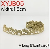 XYJB05 2 ярда ширина 1,6 см золотое Кружево DIY Лолита Швейные аксессуары для одежды отделка края Свадебное кружево материал кружева quenn платье - Цвет: XYJB05