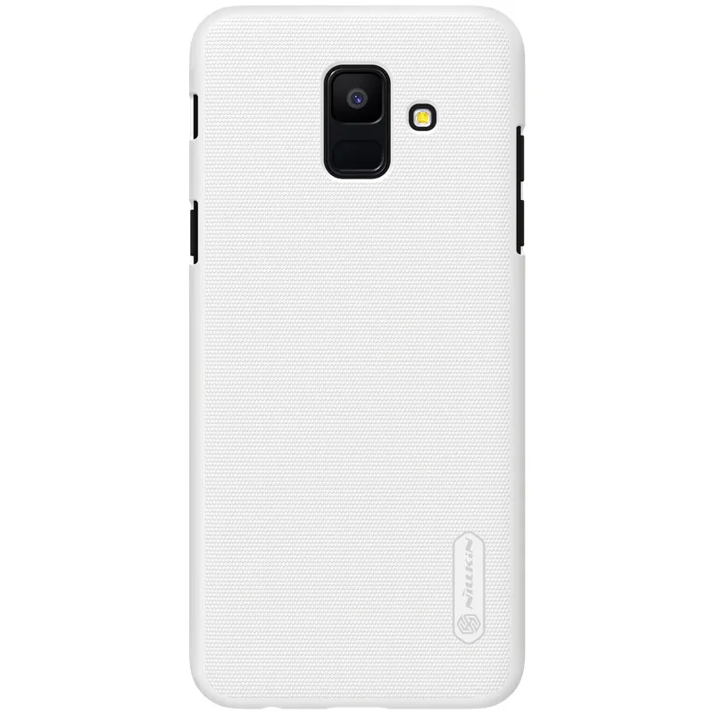 Белый Nillkin матовый чехол из ПК, жесткая защитная задняя крышка для samsung Galaxy A6, сумка для телефона, чехол для A6 plus, Пластиковый Чехол для мобильного телефона - Цвет: Белый