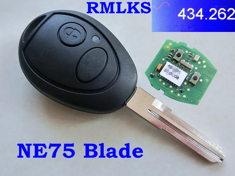 Полный дистанционный ключ RMLKS для Land Rover Discovery 2 кнопки 433 МГц чип ID73 лезвие без