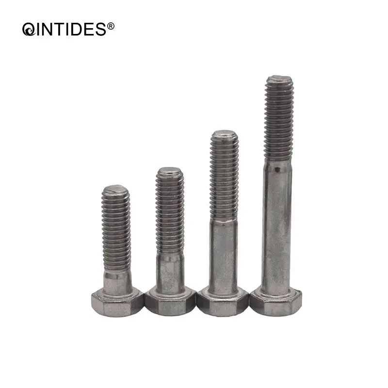 Болты с шестигранной головкой QINTIDES M12 M14 M16 M20 частично резьбовые винты из