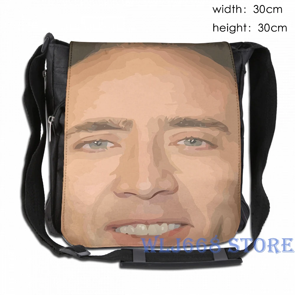 Funny graphic print shoulder Bags women nicolas cage(9) Single shoulder backpack travel for men Gym Bag