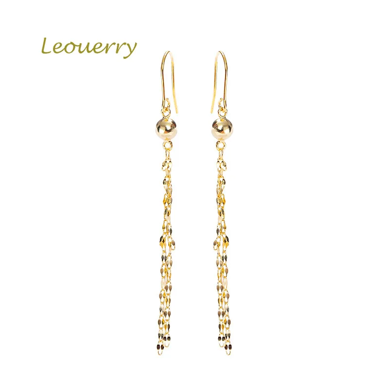 Leouerry, 925 пробы, серебряные, модные, дикие, цепочка, кисточка, серьги, темперамент, длинные, Висячие серьги для женщин, вечерние, ювелирные изделия
