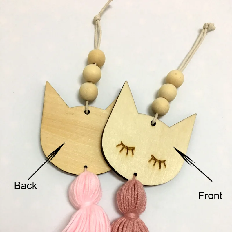 Мультяшный Кролик для детской комнаты настенное украшение деревянные звезды