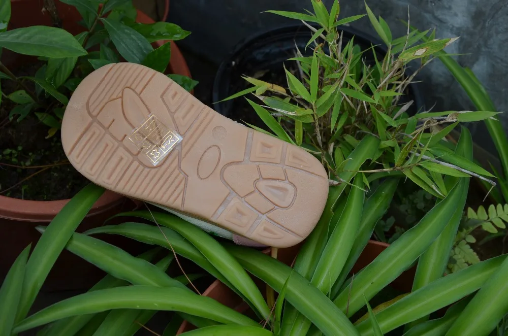 Ботинки для девочек из натуральной кожи с плюшевой подкладкой и зонтиком веселые