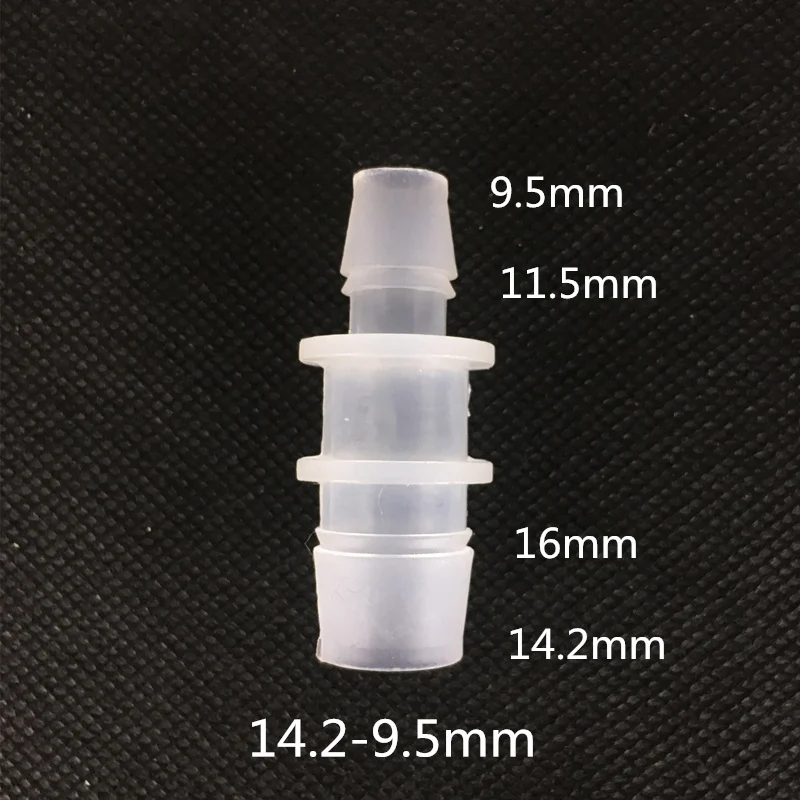

14.2-9.5mm plastic connector, hose coupling, reducing connector, quick coupling