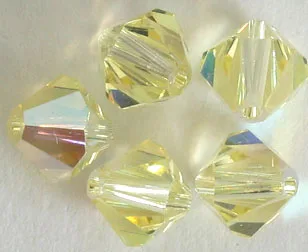 Бесплатная доставка 288 шт./лот 6 мм Цветные китайские Кристальные биконусные