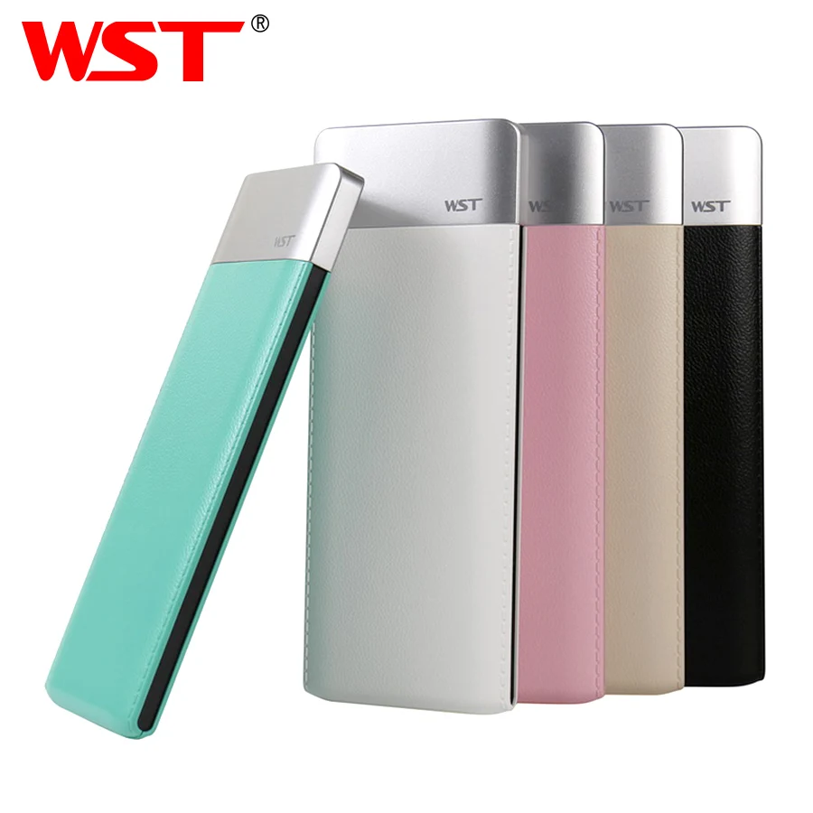 WST Slim Real 6000 мАч Внешний аккумулятор повербанк мобильный внешний Powerbank для Xiaomi Samsung
