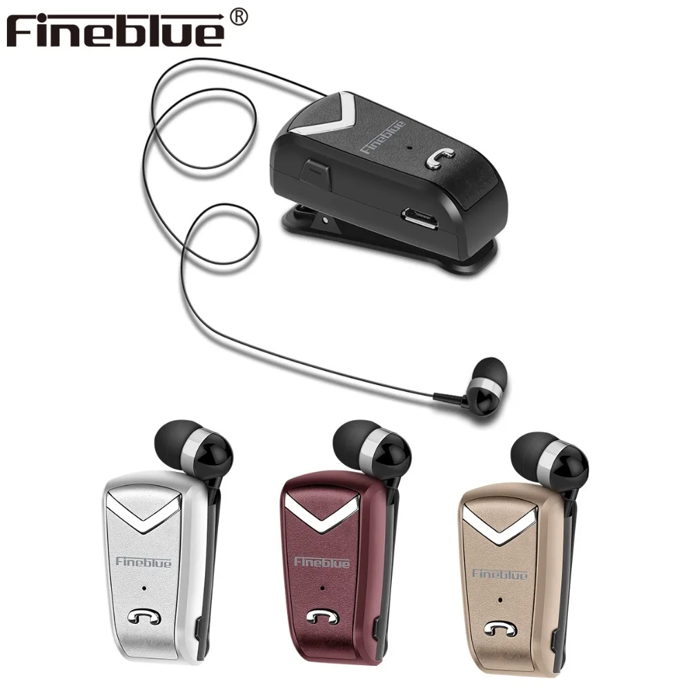 

Fineblue F-V2 Mini Wireless business Bluetooth Headset Sport Driver Auriculares Earphone Telescopic Clip earbuds handfree