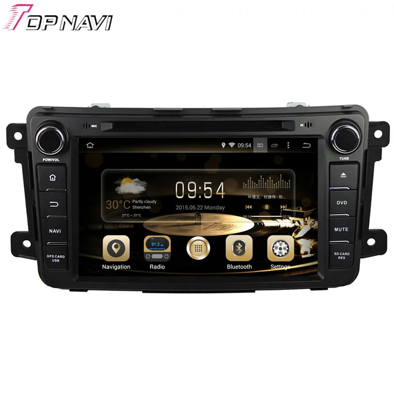 TOPNAVI 7 дюймовый бренд четырехъядерный Android 6 0 Автомобильный GPS навигатор для MAZDA CX 9