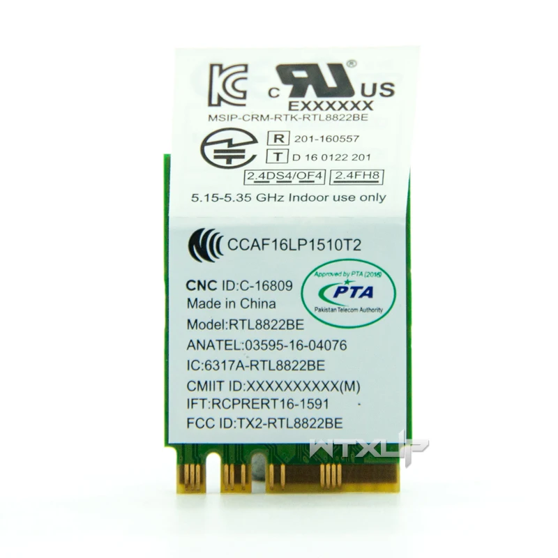 Realtek 8822BE RTL8822BE NGFF 802.11ac 2,4G/5 ГГц беспроводная Wifi карта+ Bluetooth 4,1 FRU: 01AX711 для Thinkpad L470 L570