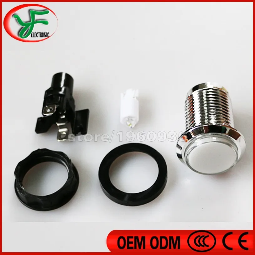 Бесплатная доставка 5 шт./лот старт Аркады Кнопка с микропереключателем для