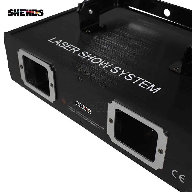 Цена Лазерная лампа с двумя головками, сценический эффект с двойным отверстием DMX512, освещение для танцпола и диджея, дискотеки, вечеринки, KTV, ноч...