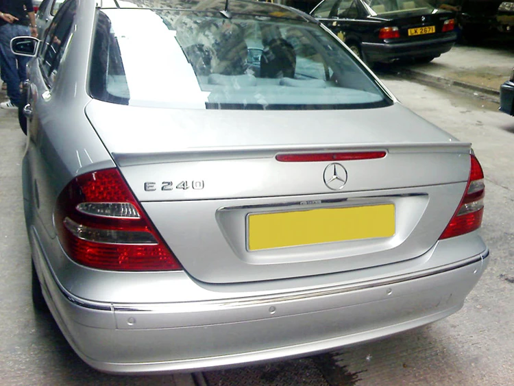 Спойлер для W211 2003-2006 Mercedes-Benz W211 YC E-class E200 E260, спойлер из АБС-пластика, заднее крыло, цветной задний спойлер