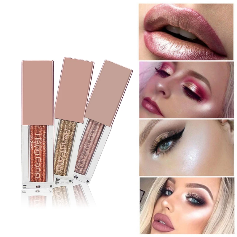 Hengfang Shimmer Блеск Минеральные тени для век макияж Diamond Pearl Liquid Eye металлов блеск и