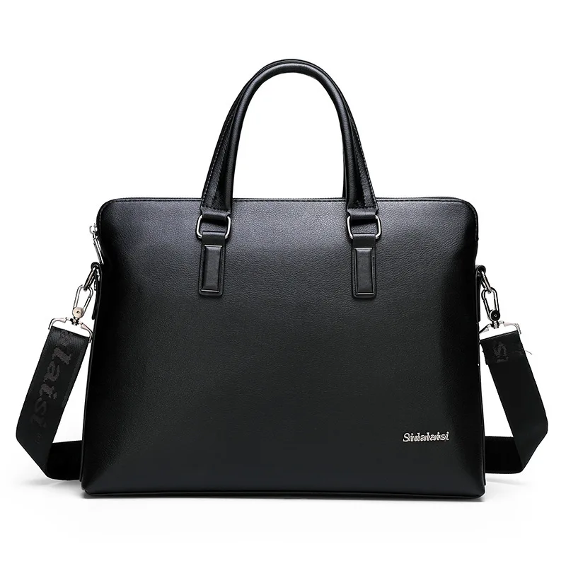 Сумка-мессенджер мужская кожаная для ноутбука в винтажном стиле |