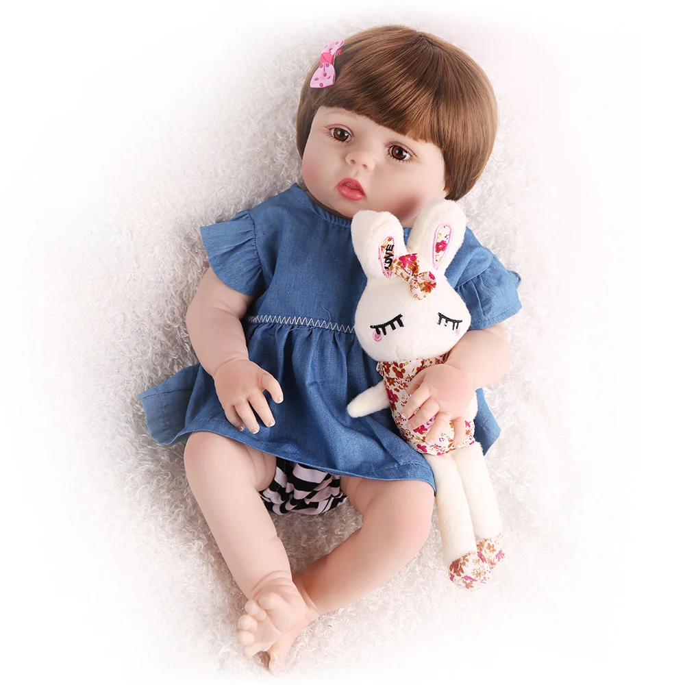 Горячая Распродажа, полностью Мягкие силиконовые куклы Reborn Baby, 55 см, реалистичные Игрушки для ванны Bebe, реалистичные игрушки Menina, детские игрушки Boneca, подарок на день рождения для девочки