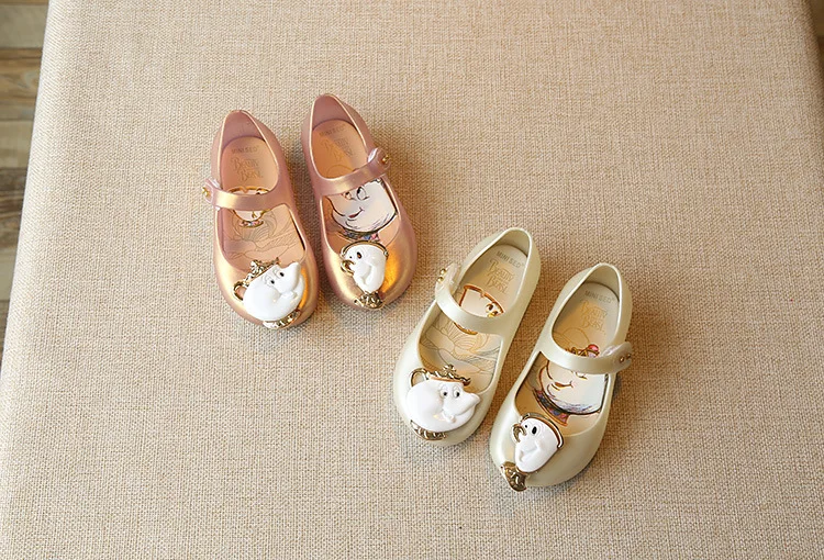 Новинка сандалии для девочек сезон лето обувь с героями мультфильма красавица