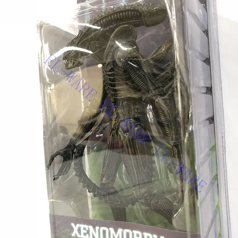 7 дюймов инопланетянин NECA Серия 1 желтый Xenomorph Воин 18 см ПВХ фигурка коллекционная