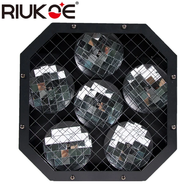 RIUKOE Лунный цветок 6 глаз зеркало для лица тарелки отражающий луч дискотека