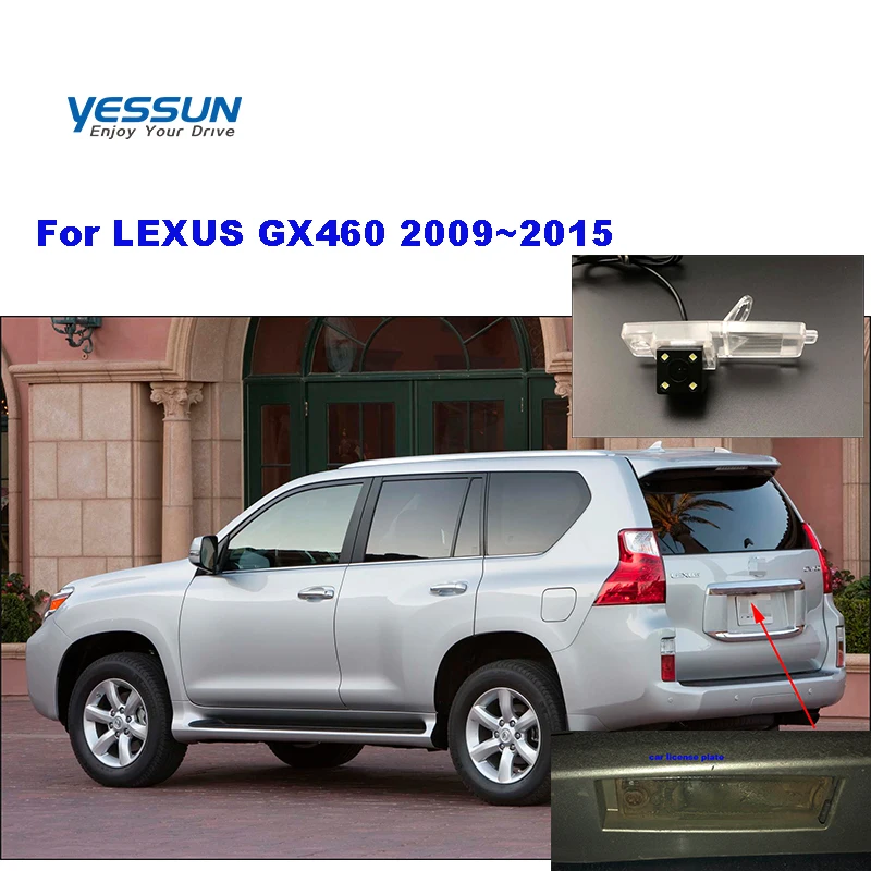 

Камера номерного знака Yessun для LEXUS GX460 2009 ~ 2015, Автомобильная камера заднего вида, парковочная помощь