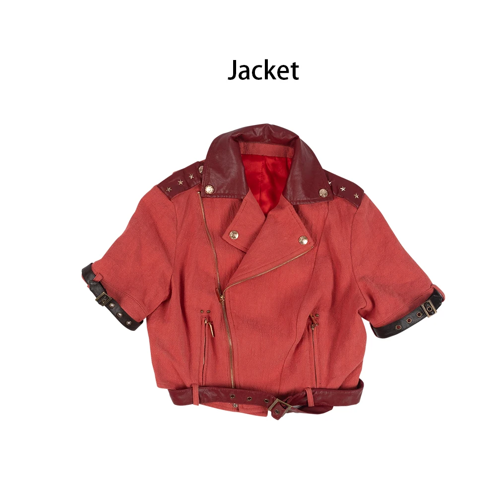 coat Игровой костюм последняя фантазия VII Aerith Косплей Гейнсборо костюм наряд на заказ вечерние Хэллоуин Женская Девушка - Цвет: coat
