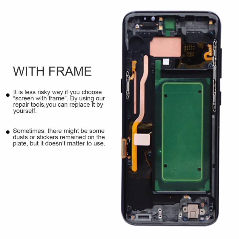 Оригинальный 5 8 ''ЖК дисплей с рамкой для Samsung Galaxy S8 плюс Дисплей G950 G950F G955 G955F