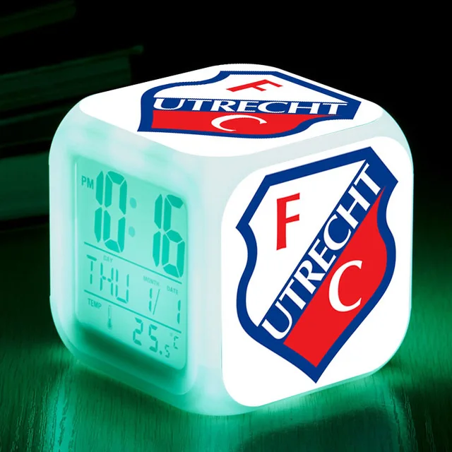 Sportclub Flash цифровые часы Heerenveen ночник цвет reveil enfant Touch освещение светодио дный будильник reloj despertador часы - Цвет: Серый