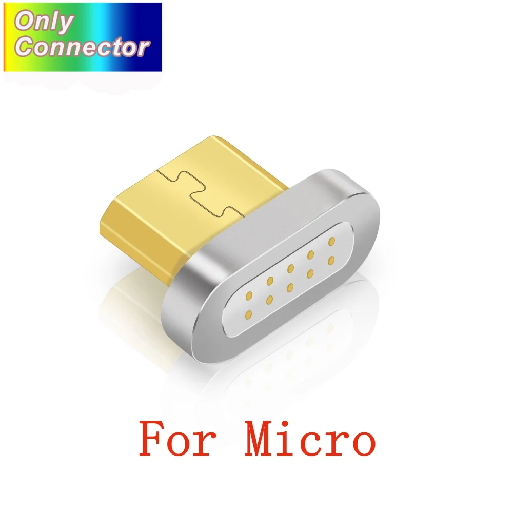 Micro Plug Олаф магнитное зарядное устройство usb type C Micro USB кабель провод для быстрой зарядки штекер type-C Магнитный кабель для iPhone samsung Xiaomi huawei - Цвет: Micro Plug