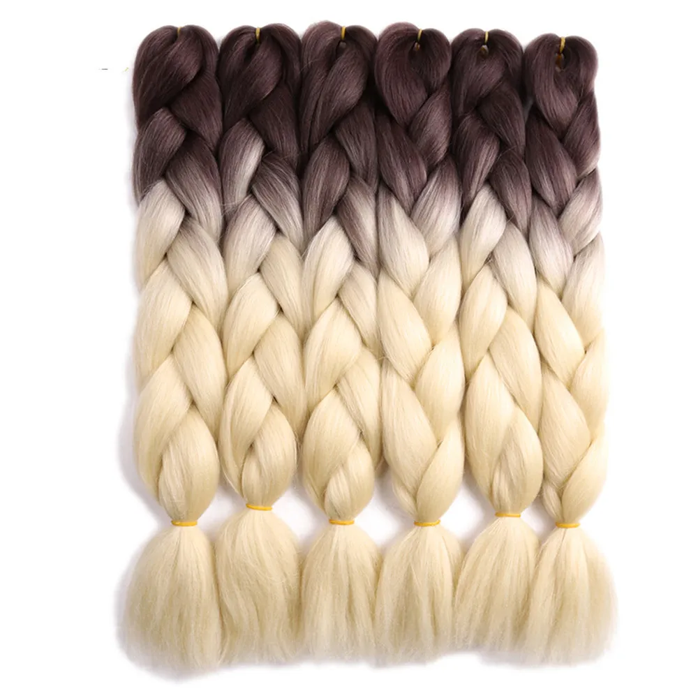 Eunice 24 дюйма легко растягивающиеся плетеные Джамбо косы утопленные слои