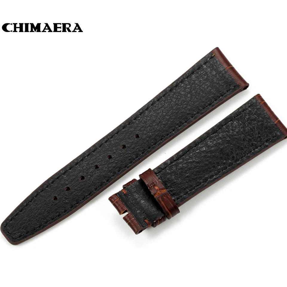 CHIMAERA 20 мм 21 мм 22 мм браслет из натуральной кожи для Longines Аллигатор ремешок для часов ручной работы ремешок для IWC Pilot Hours