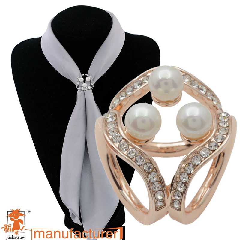 Новинка 2018 эксклюзивный зажим для шарфа с жемчугом высококачественный продукт