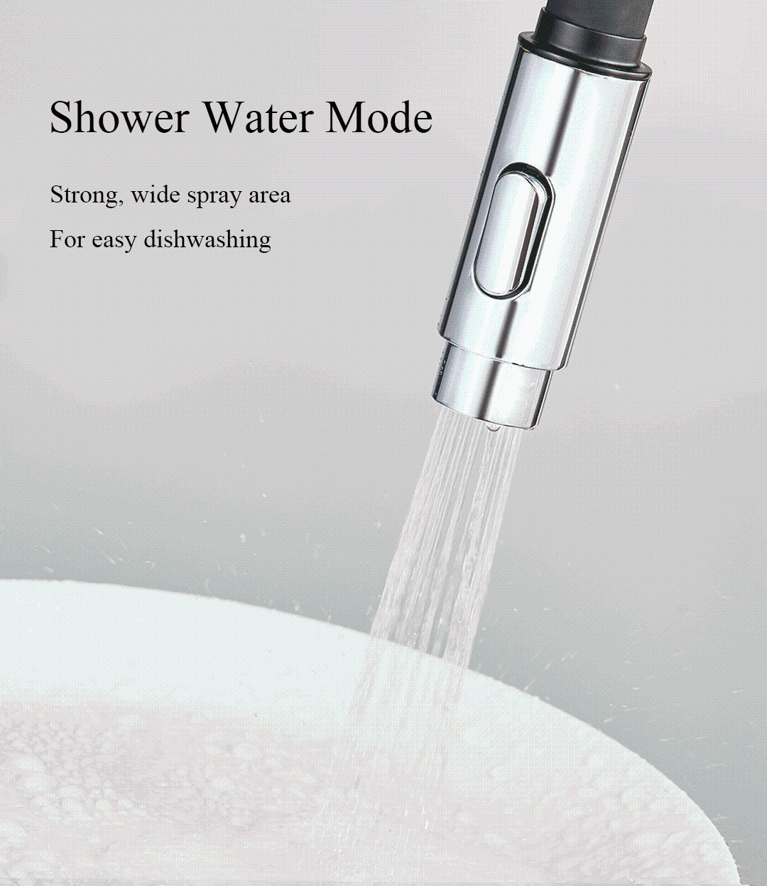 Diiib Sink Sensor Pre-rinse Faucet W/ Pre Rinser Sprayer Induction Rotatable Touchless One Handle Hot Cold Mixer Tap