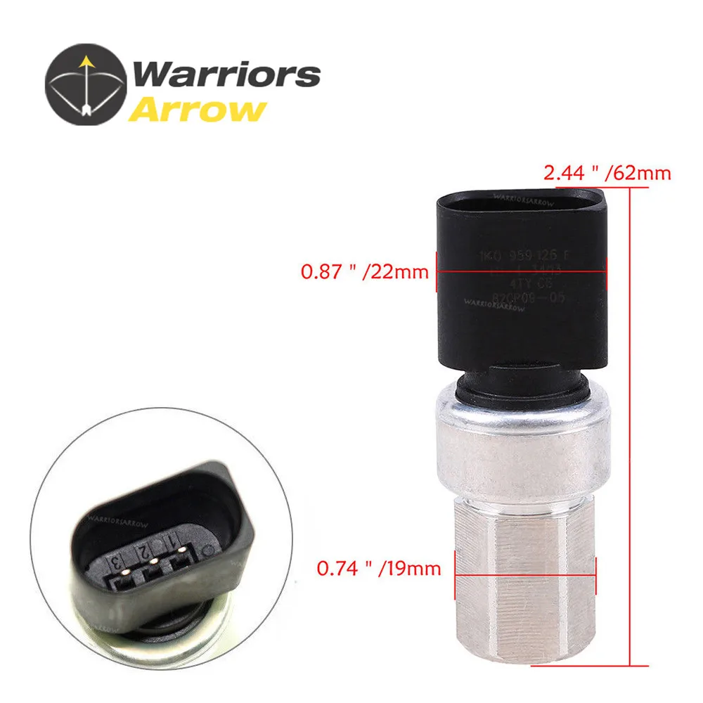 Датчик давления нагревателя 1K0959126B для VW Beetle Bora Golf Jetta Caddy Audi A3 TT Q7 Seat Ibiza Skoda A/C|golf