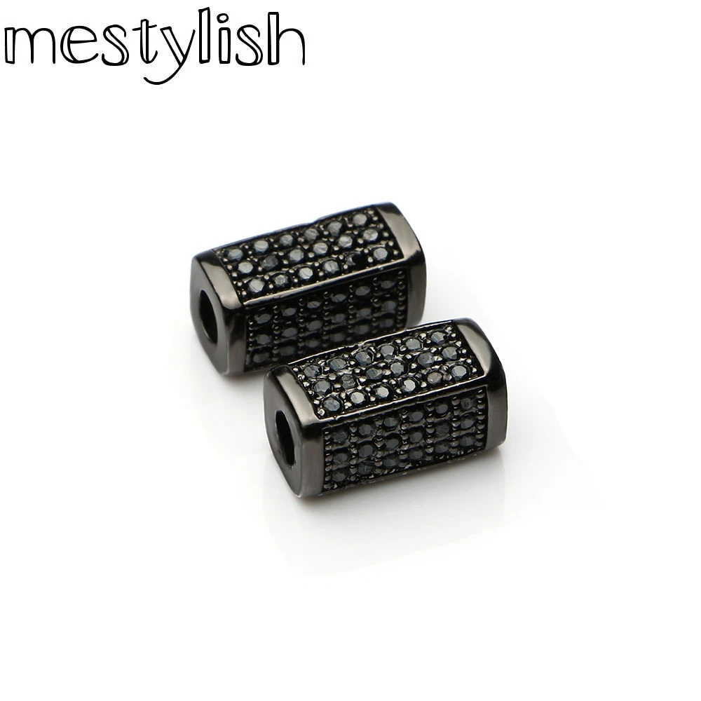 Мода 2017 цилиндрические трубчатые металлические блестящие бусины браслет