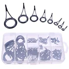 75 шт.кор., направляющая для удочек разных размеров, Прочные Кольца, направляющие для удочек, направляющие наконечники, набор для ремонта, кольца для глаз DIY 6 #-30 #