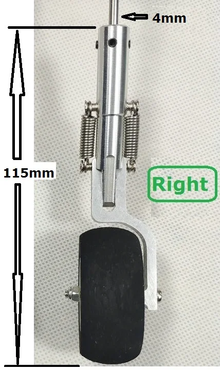 115mm right 4mm hole Металлическая основная посадочная Шестерня для DIY RC самолетов с различными опциями - Цвет: 115mm right 4mm hole