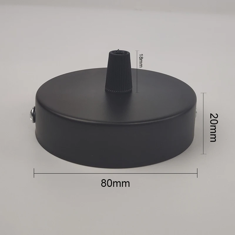 Железная Подвесная лампа основание для потолочной пластины 80 мм черного/белого