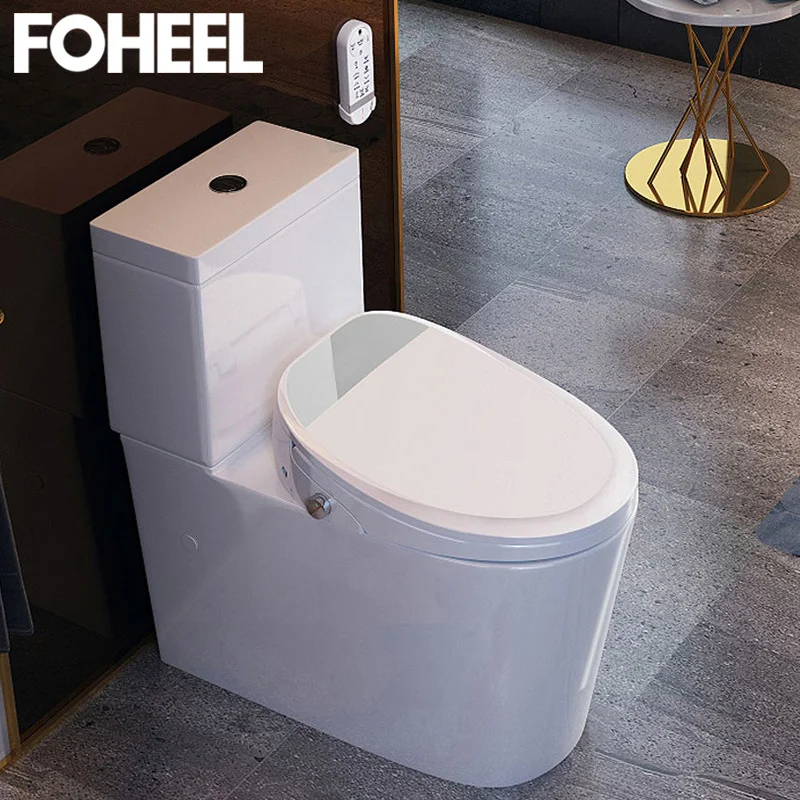 FOHEEL температурный дисплей смарт-крышка для унитаза Электрический пульт тела