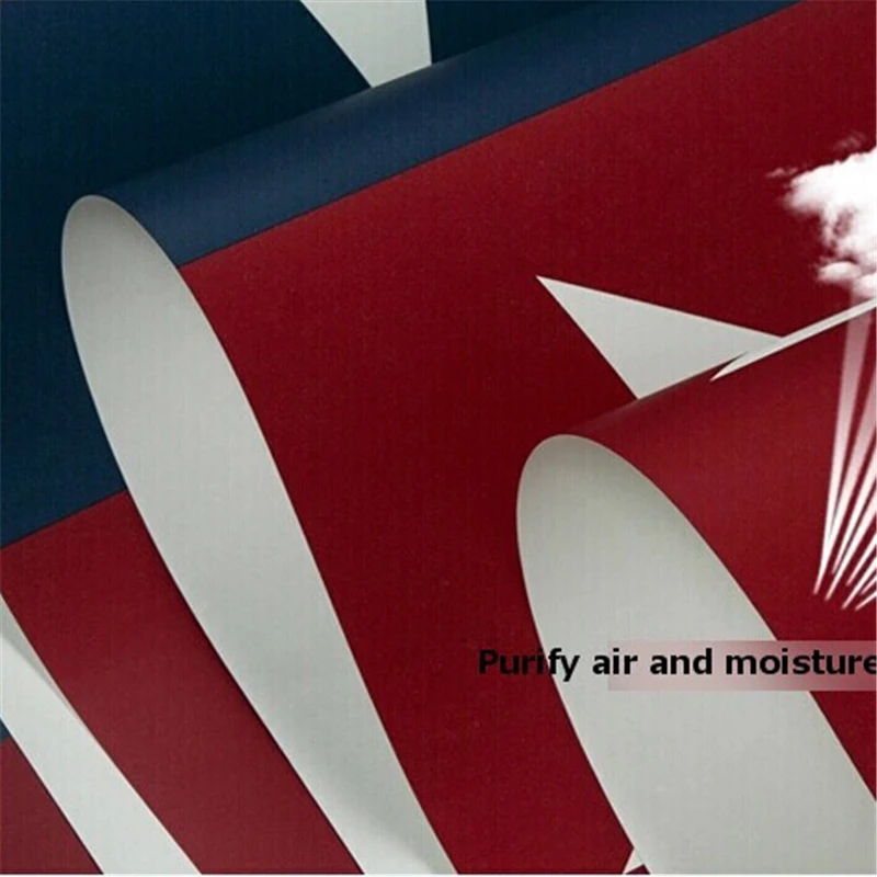 Высококачественные Американские синие белые обои для гостиной и спальни