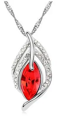 Ожерелье с подвеской в виде листьев и перьев | Украшения аксессуары