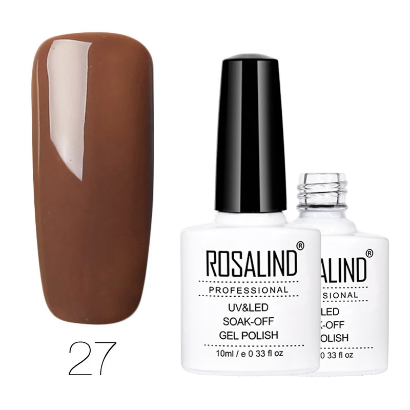 RD27 Rosalind гель 1 лак для ногтей 10 мл Гель-лак для ногтей долговечный замачиваемый лак для ногтей полуперманентный УФ-лампа гель-лаки - Цвет: RD27