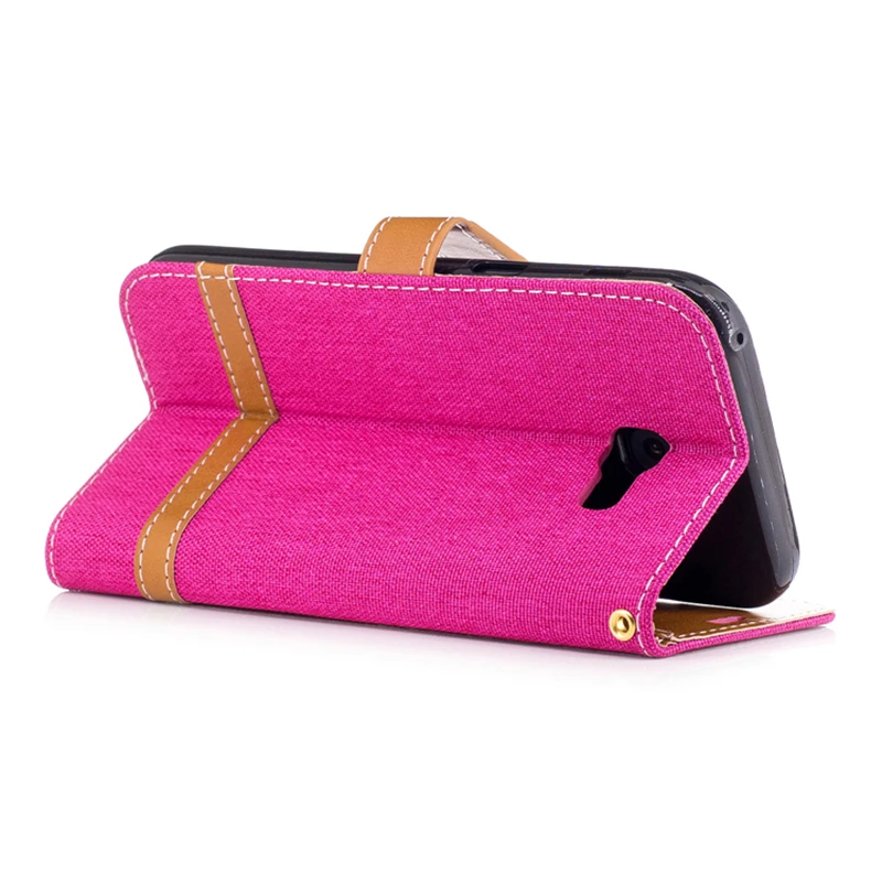 For Samsung Galaxy A5 2017 Case Fashion Luxury Denim PU Leather Flip Cover Wallet A5200 |